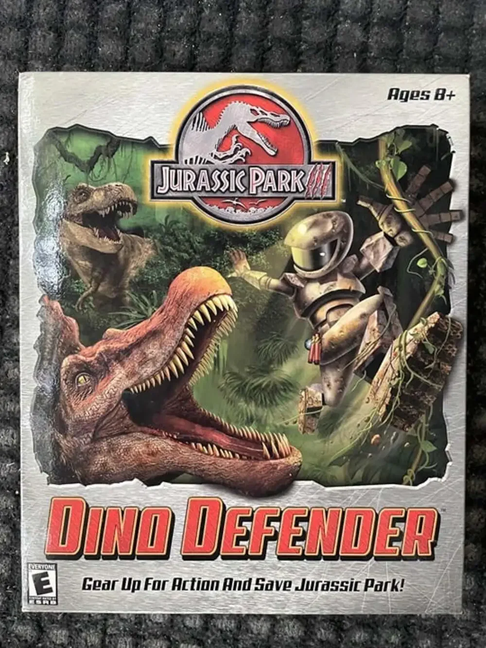 NEW/SEALED Vintage Jurassic Park III:Dino Defender Windows/Mac CD ROM Big Box